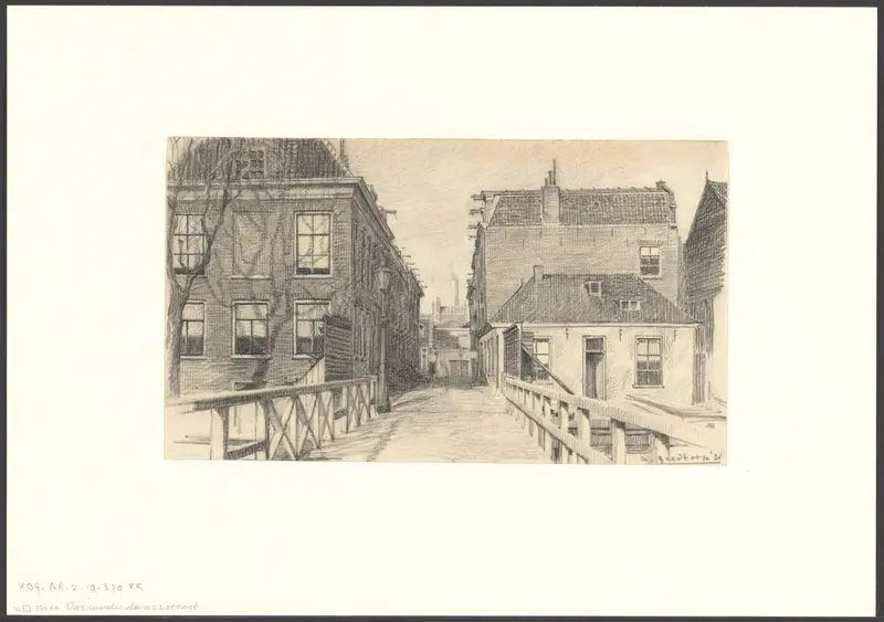 Gezicht op de Vierwindendwarsstraat Wall Art by Unknown - High-Resolution Digital Print