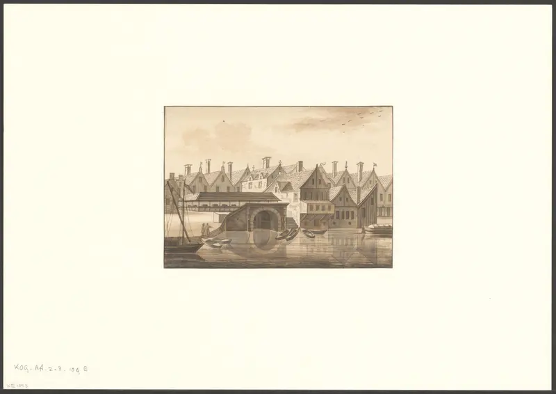 Gezicht op de vismarkt bij de Dam Wall Art by Unknown - High-Resolution Digital Print