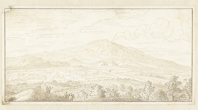 Gezicht op de vulkaan Etna Wall Art by Johan Teyler - High-Resolution Digital Print