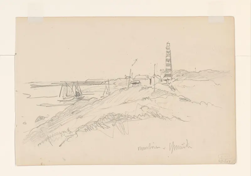 Gezicht op de vuurtoren van IJmuiden Wall Art by Jan Hoynck van Papendrecht - High-Resolution Digital Print