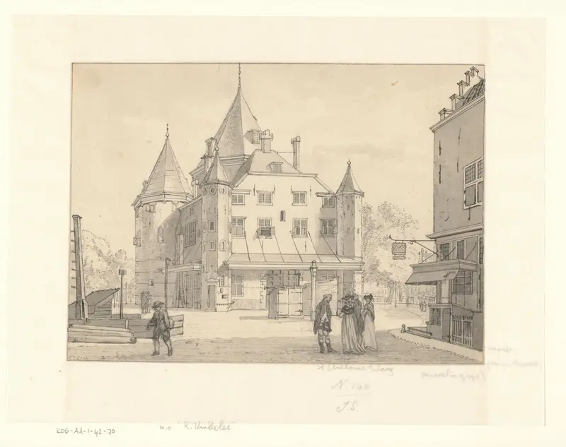 Gezicht op de Waag Wall Art by Unknown - High-Resolution Digital Print