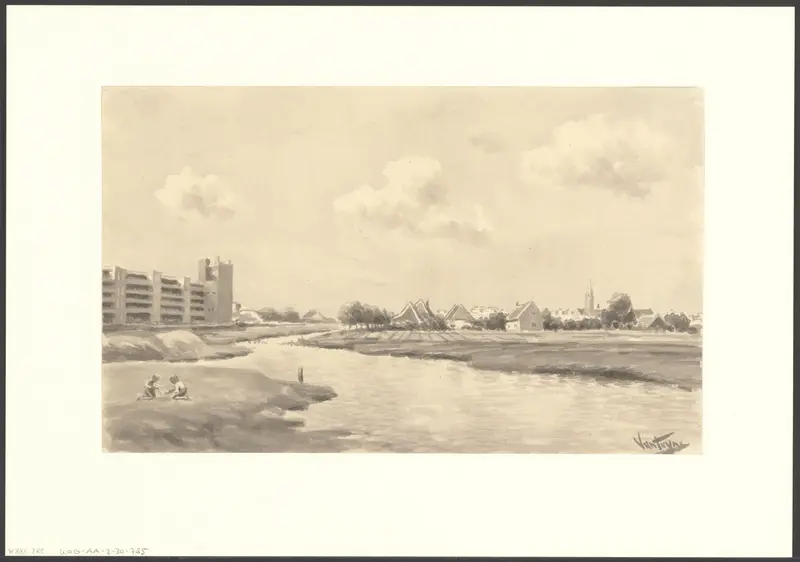 Gezicht op de Warmoestuinen vanaf de Jan van Galenstraat Wall Art by Unknown - High-Resolution Digital Print