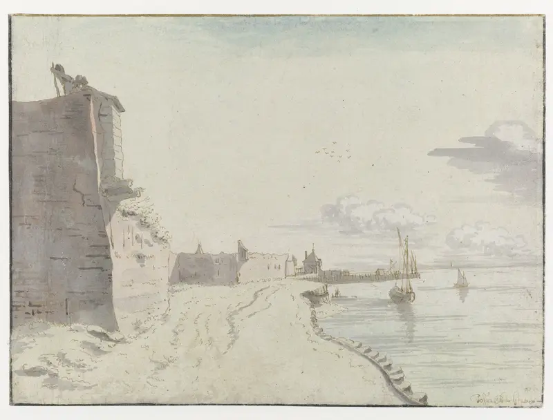 Gezicht op de waterschans van Bergen op Zoom Wall Art by Josua de Grave - High-Resolution Digital Print