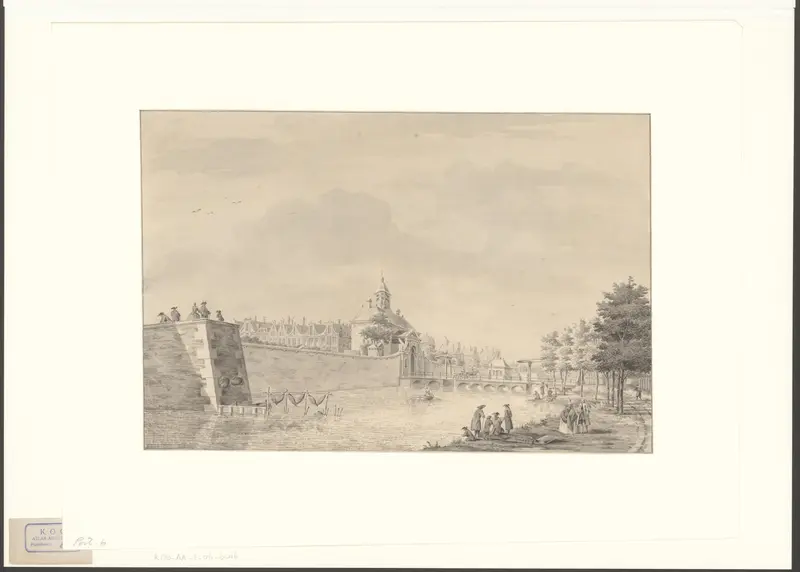 Gezicht op de Weesperpoort Wall Art by Unknown - High-Resolution Digital Print