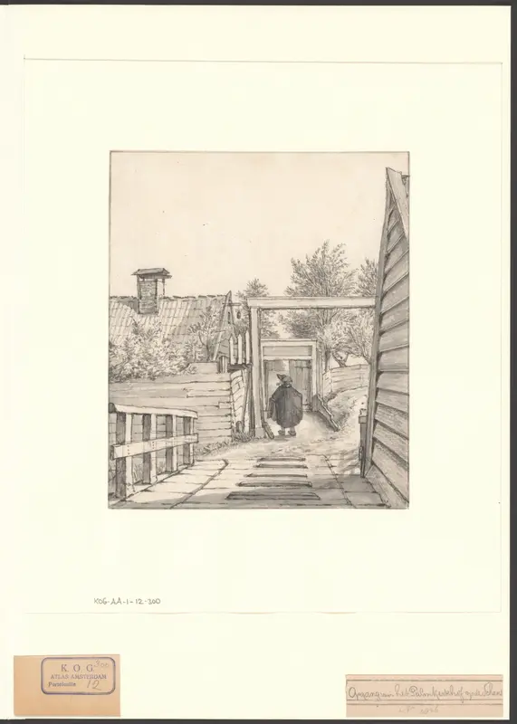 Gezicht op de weg naar het Palmkerkhof Wall Art by Unknown - High-Resolution Digital Print