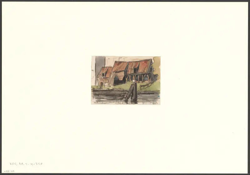 Gezicht op de werf bij de Smallepadsgracht op het Prinseneiland Wall Art by Unknown - High-Resolution Digital Print