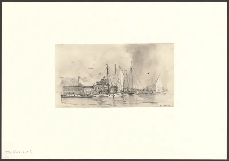 Gezicht op de Westerdoksdijk Wall Art by Unknown - High-Resolution Digital Print