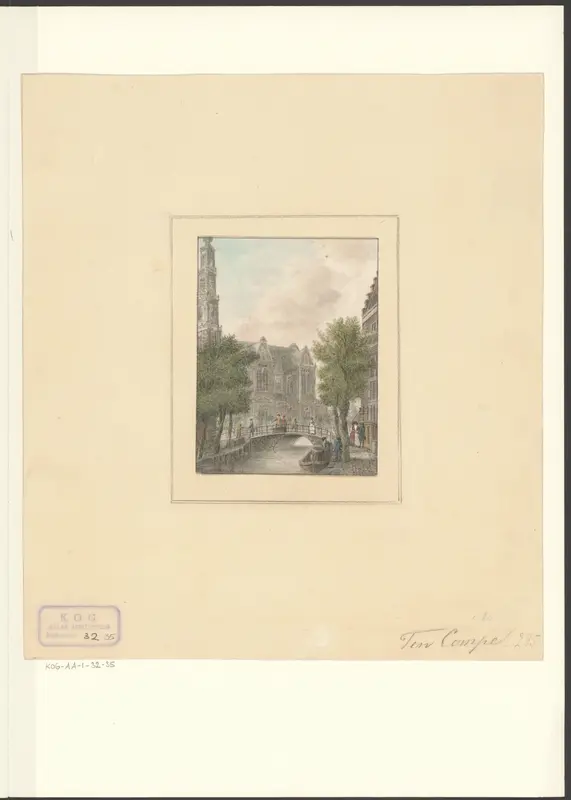 Gezicht op de Westerkerk, gezien vanaf de Rozengracht Wall Art by Unknown - High-Resolution Digital Print