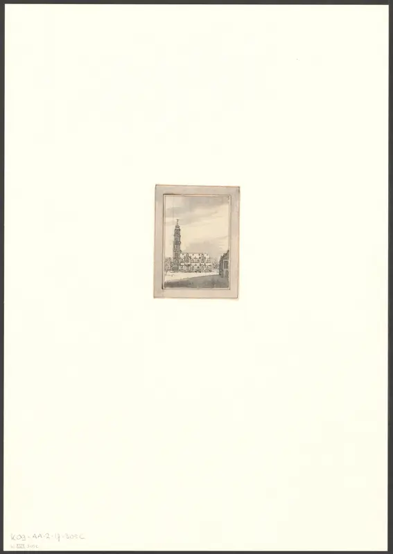 Gezicht op de Westerkerk Wall Art by anonymous - High-Resolution Digital Print