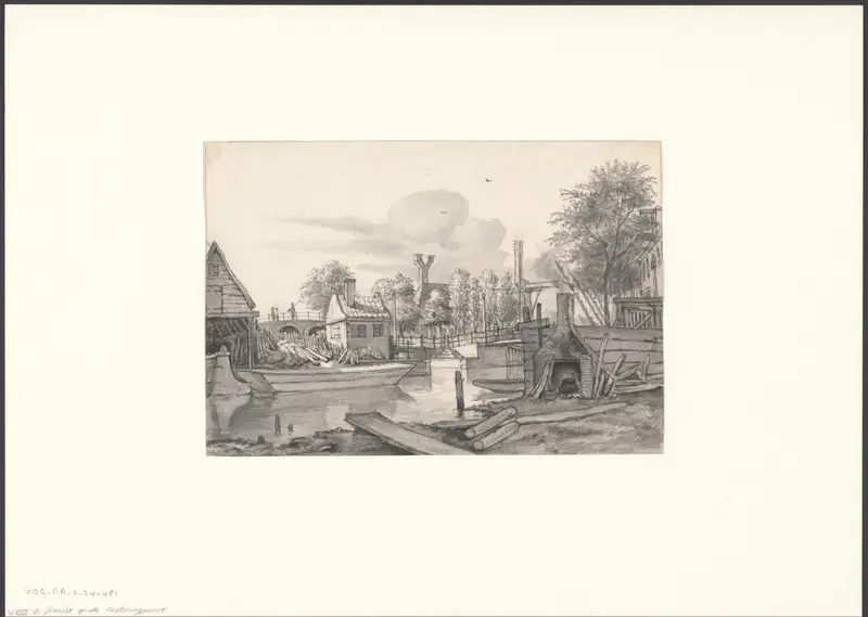 Gezicht op de Weteringpoort aan de Lijnbaansgracht Wall Art by Unknown - High-Resolution Digital Print