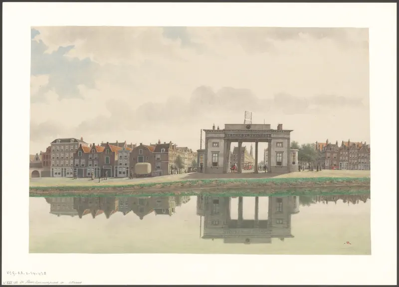 Gezicht op de Willemspoort vanaf de Nassaukade Wall Art by Unknown - High-Resolution Digital Print