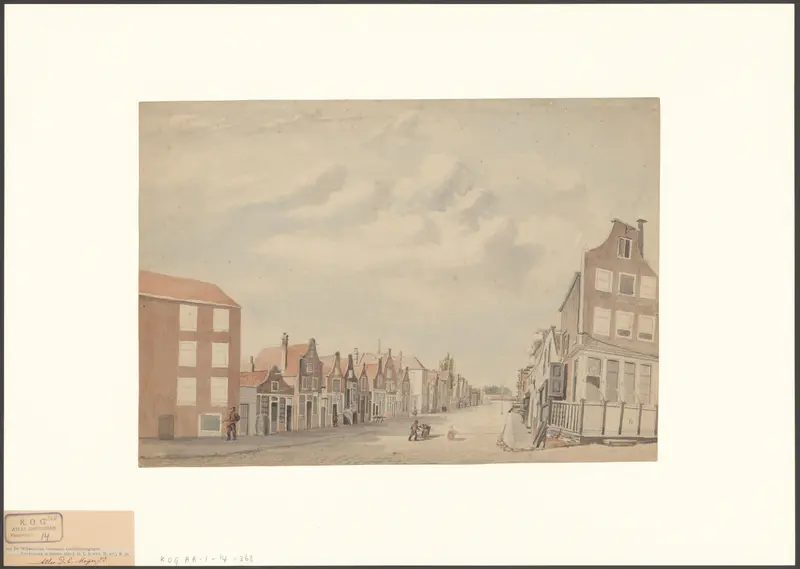 Gezicht op de Willemsstraat, gezien vanaf de Brouwersgracht Wall Art by Johan George Lodewijk Rieke - High-Resolution Digital Print