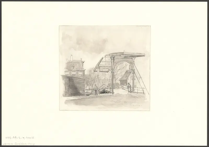 Gezicht op de Zandhoeksbrug Wall Art by Unknown - High-Resolution Digital Print