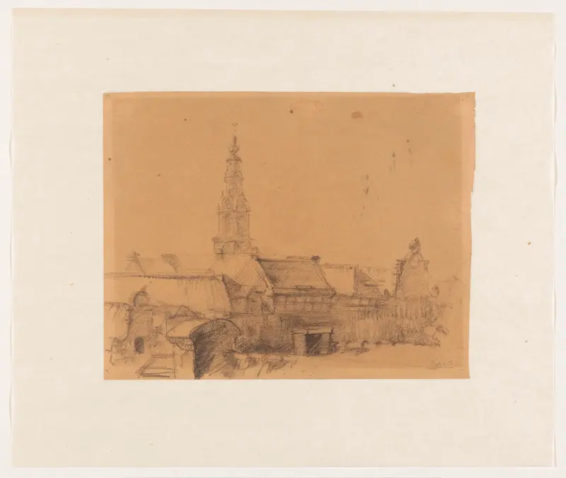 Gezicht op de Zuiderkerk te Amsterdam Wall Art by Unknown - High-Resolution Digital Print