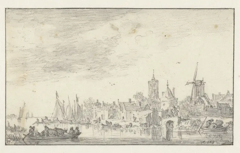 Gezicht op Delft Wall Art by Jan van Goyen - High-Resolution Digital Print