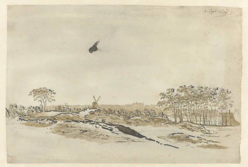 Gezicht op Den Haag vanuit de duinen Wall Art by Constantijn Huygens (II) - High-Resolution Digital Print
