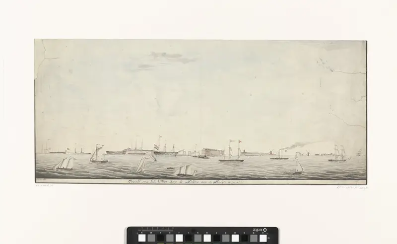 Gezicht op Den Helder en het Nieuwe Diep Wall Art by H. Veltman - High-Resolution Digital Print