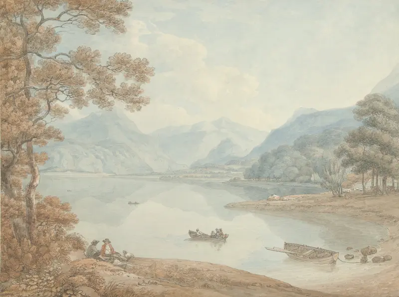 Gezicht op Derwent Water, in de richting van Borrowdale (Cumberland) Wall Art by Unknown - High-Resolution Digital Print