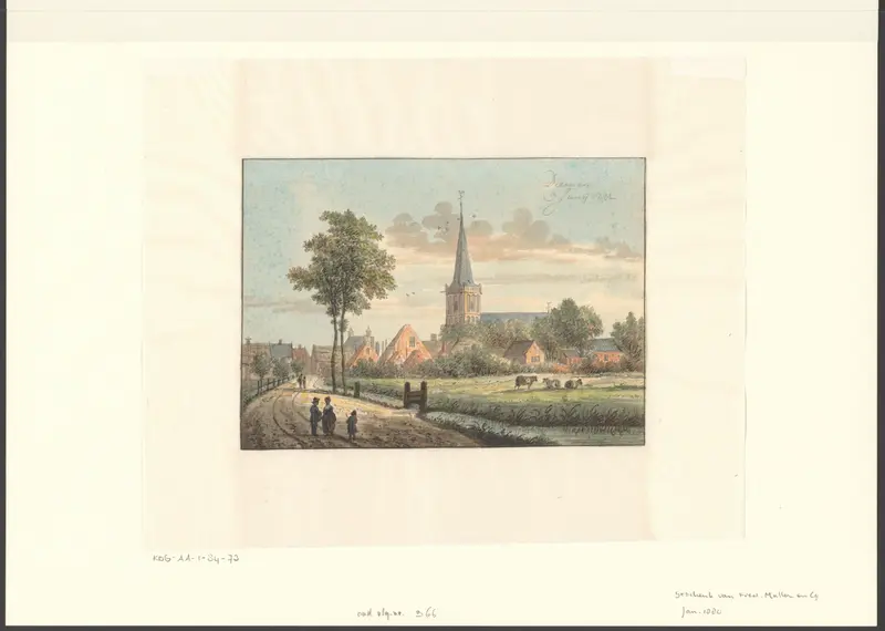 Gezicht op Diemen vanuit het zuidwesten Wall Art by anonymous - High-Resolution Digital Print