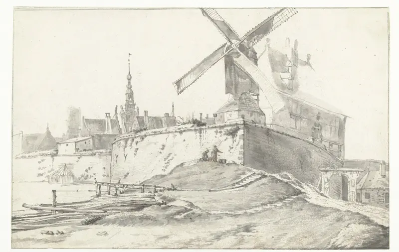 Gezicht op Dordrecht Wall Art by Roelant Roghman - High-Resolution Digital Print