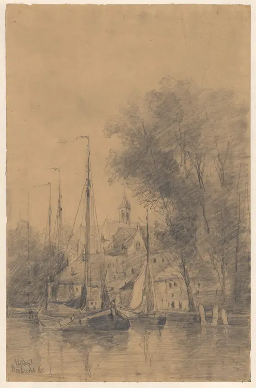 Gezicht op Dordrecht Wall Art by Unknown - High-Resolution Digital Print