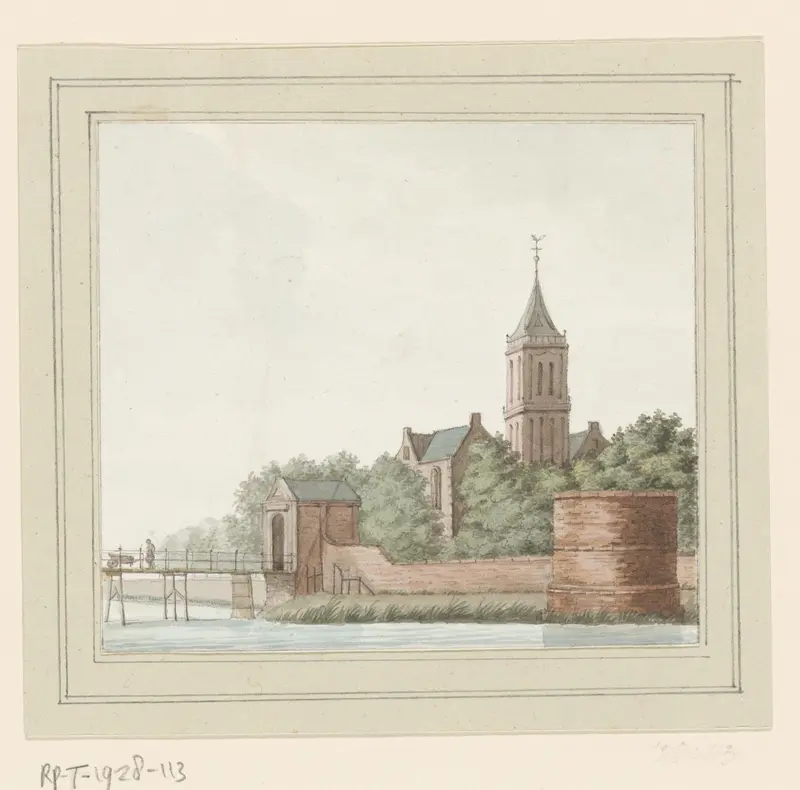 Gezicht op Edam Wall Art by anonymous - High-Resolution Digital Print