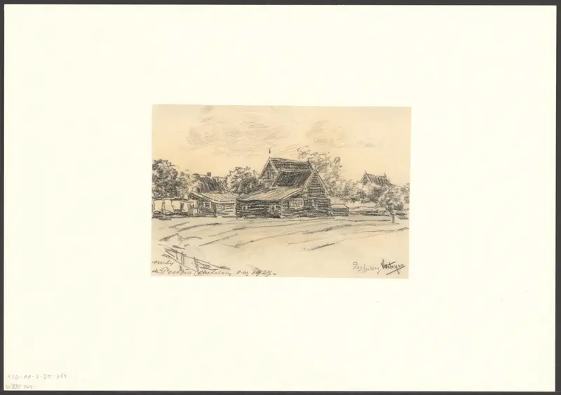 Gezicht op een boerderij nabij de Postjeswetering Wall Art by Unknown - High-Resolution Digital Print