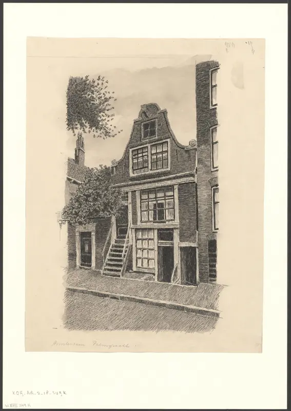 Gezicht op een gebouw aan de Palmgracht Wall Art by anonymous - High-Resolution Digital Print