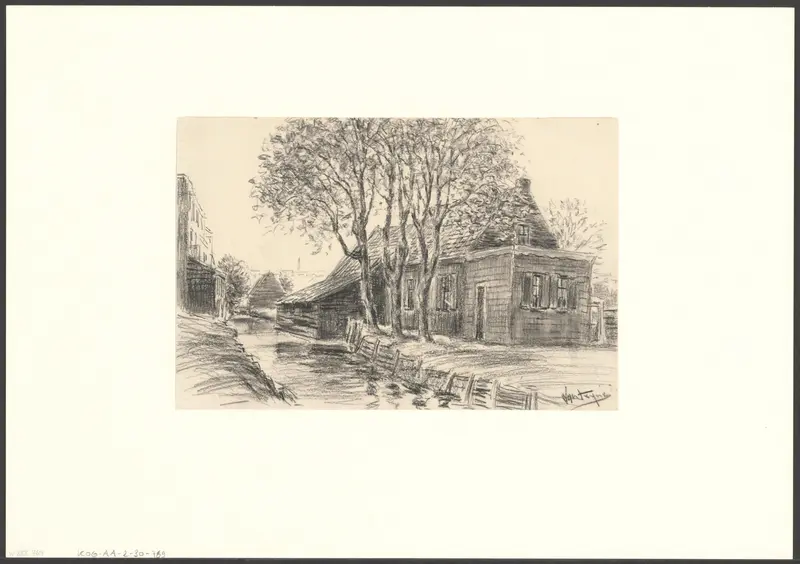 Gezicht op een huis aan de Albert Neuhuysstraat Wall Art by Unknown - High-Resolution Digital Print