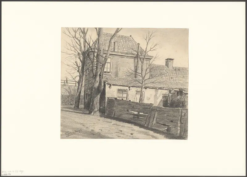 Gezicht op een huis aan de Rynier Pauwlaan, hoek Ringdijk Wall Art by Unknown - High-Resolution Digital Print
