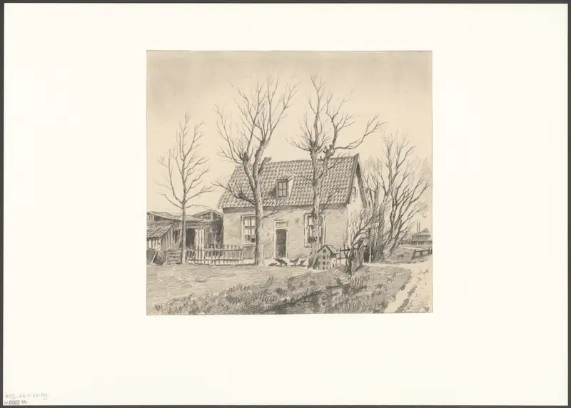 Gezicht op een huis bij de Ringdijk Wall Art by Unknown - High-Resolution Digital Print