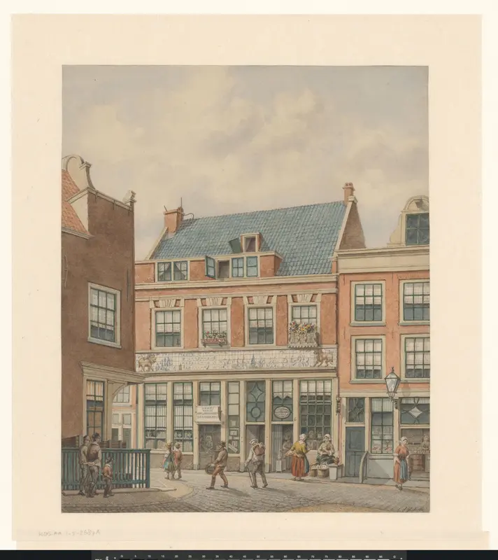 Gezicht op een huis in de Tweede Boomdwarsstraat Wall Art by Unknown - High-Resolution Digital Print
