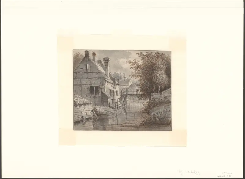 Gezicht op een kanaaltje buiten de Weteringpoort Wall Art by Unknown - High-Resolution Digital Print