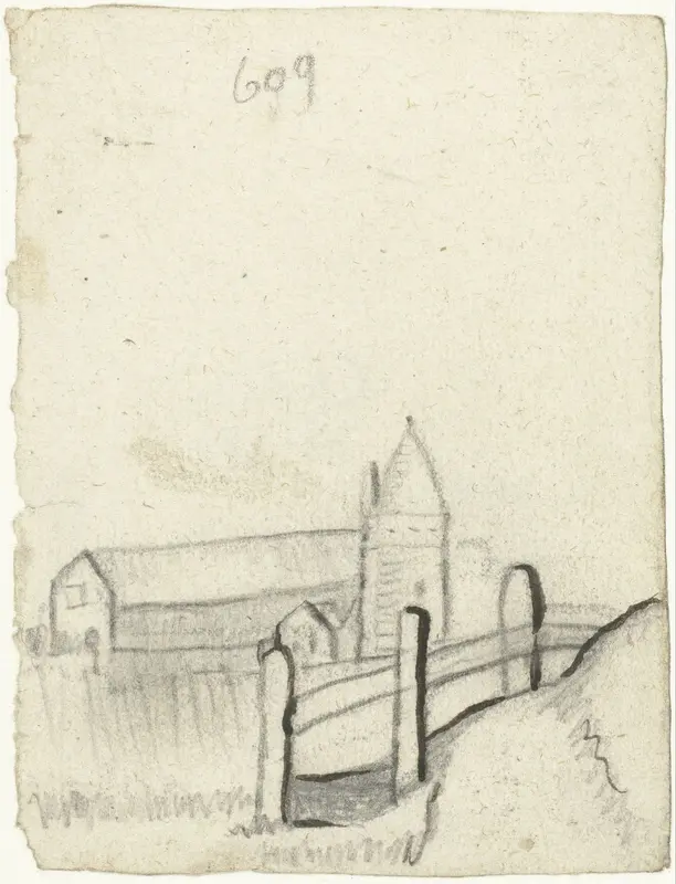 Gezicht op een kerk Wall Art by Unknown - High-Resolution Digital Print