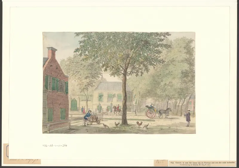 Gezicht op een kruising in de Plantage Wall Art by anonymous - High-Resolution Digital Print