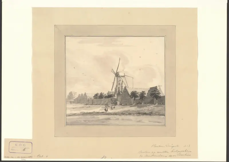 Gezicht op een molen Wall Art by anonymous - High-Resolution Digital Print