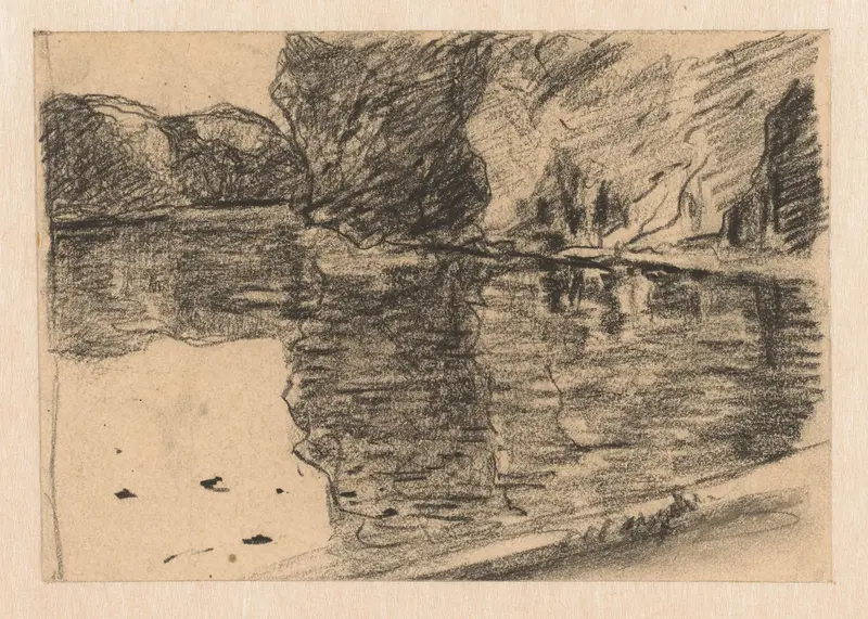 Gezicht op een rivier Wall Art by Carel Nicolaas Storm van 's-Gravesande - High-Resolution Digital Print