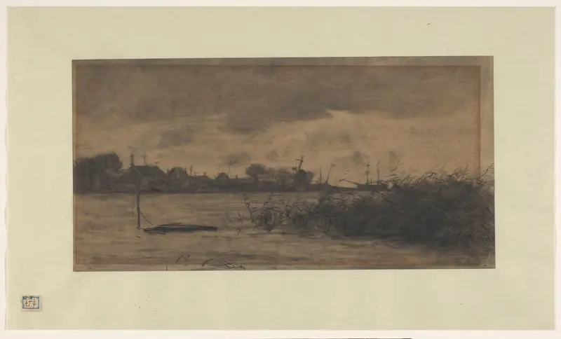 Gezicht op een rivier Wall Art by Willem Bastiaan Tholen - High-Resolution Digital Print