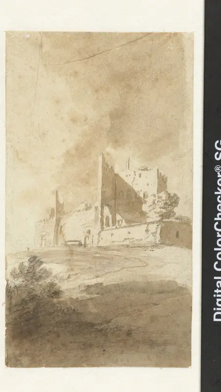 Gezicht op een ruïne Wall Art by Bartholomeus Breenbergh - High-Resolution Digital Print