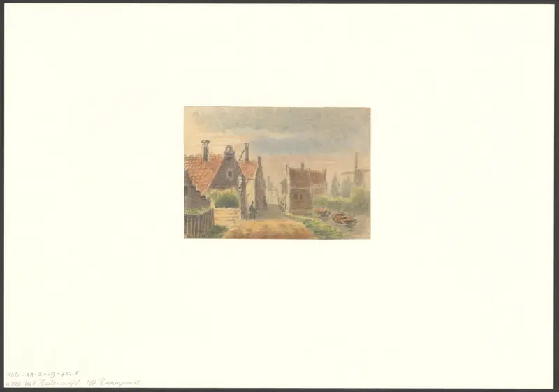 Gezicht op een straat buiten de Raampoort Wall Art by anonymous - High-Resolution Digital Print