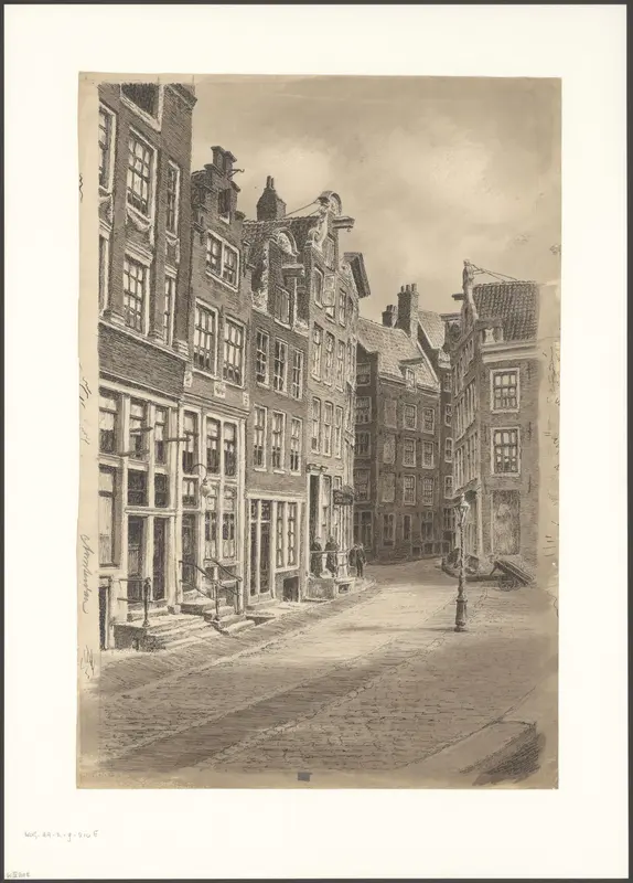 Gezicht op een straat te Amsterdam Wall Art by anonymous - High-Resolution Digital Print