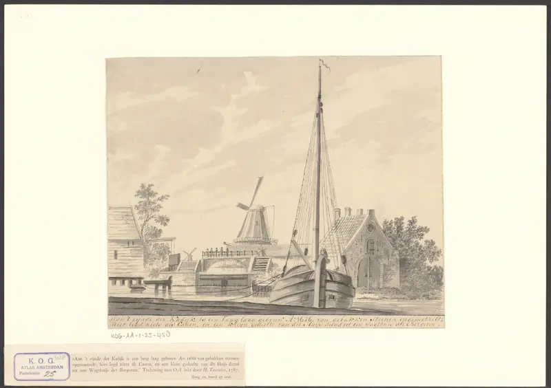 Gezicht op een wachthuis bij de Kadijk Wall Art by Unknown - High-Resolution Digital Print