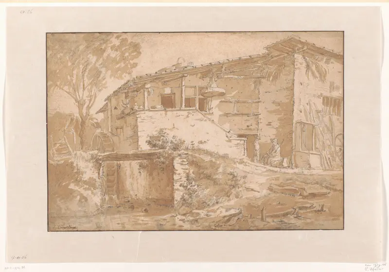 Gezicht op een watermolen Wall Art by Unknown - High-Resolution Digital Print