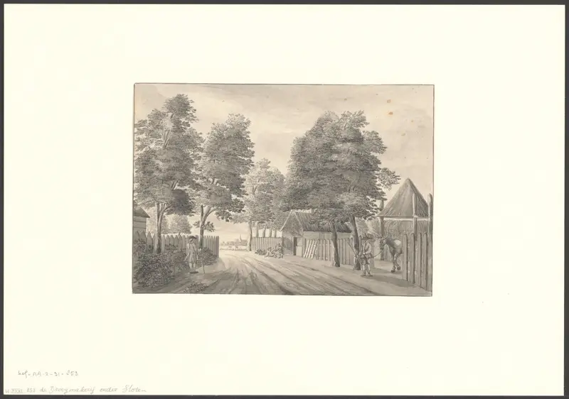 Gezicht op een weg in Sloten Wall Art by Unknown - High-Resolution Digital Print