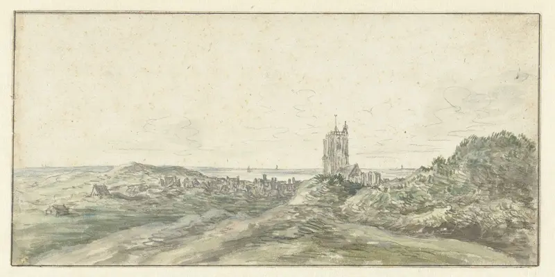 Gezicht op Egmond aan Zee Wall Art by Unknown - High-Resolution Digital Print