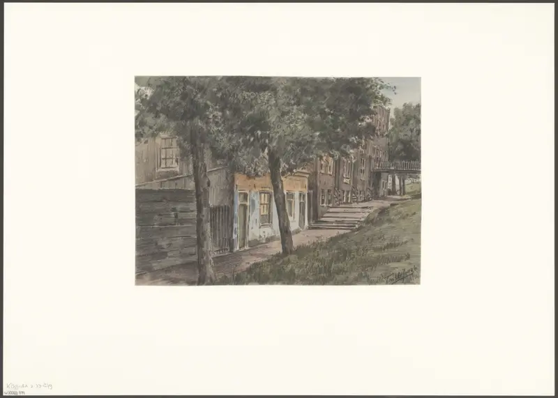 Gezicht op enkele huizen aan de Weesperzijde Wall Art by Unknown - High-Resolution Digital Print