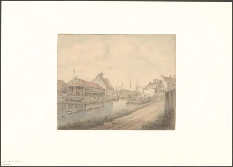 Gezicht op enkele molens vanaf de Achterweg Wall Art by Unknown - High-Resolution Digital Print