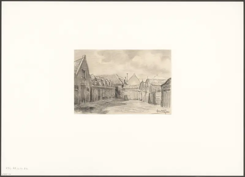 Gezicht op enkele panden achter de Sloterkade Wall Art by Unknown - High-Resolution Digital Print