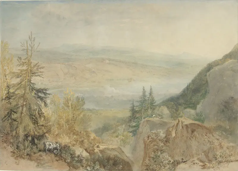 Gezicht op Farnley Hall in Yorkshire Wall Art by Joseph Mallord William Turner - High-Resolution Digital Print