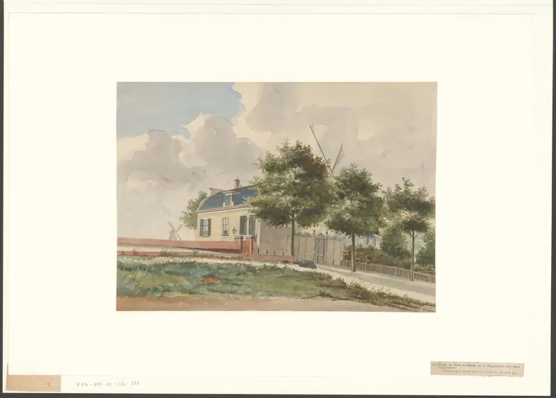 Gezicht op Flora en Dalrust langs de Sarphatistraat bij de Hoge Sluis Wall Art by Unknown - High-Resolution Digital Print